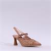 Hispanitas Giorgia Woven Slingback Heel - Caramel